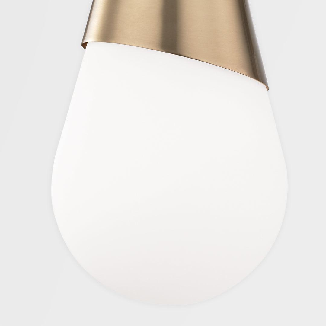 Steel Slanted Frame with Frosted Glass Shade Wall Sconce - LV LIGHTING