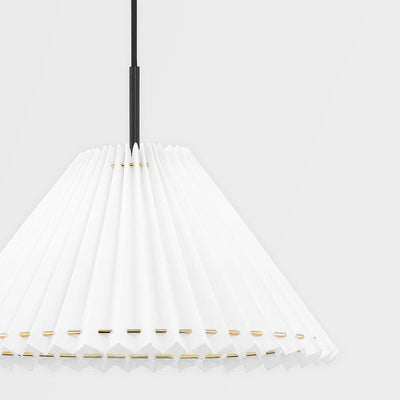 Steel Frame with Folded Fabric Shade Chandelier - LV LIGHTING