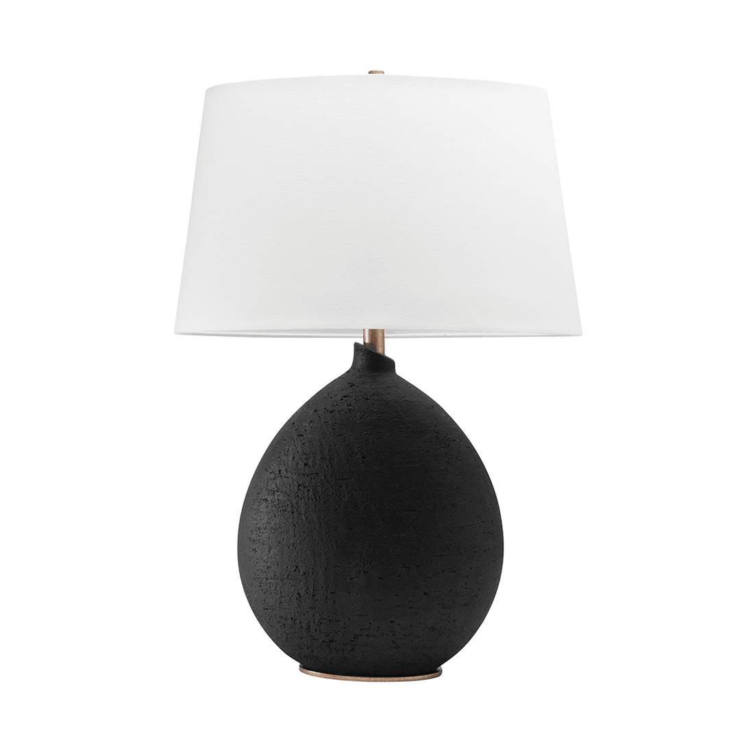 Ceramic Base with Fabric Drum Shade Table Lamp - LV LIGHTING