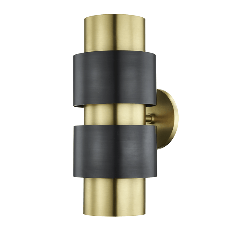 Steel with Cylindrical Shade Wall Sconce - LV LIGHTING