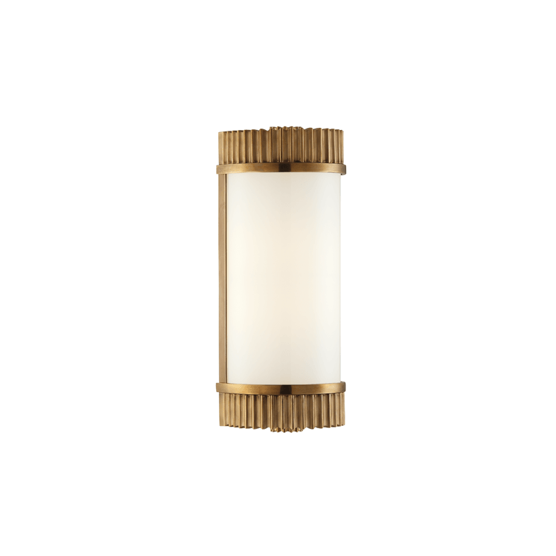 Steel Frame with Frosted Glass Shade Wall Sconce / Vanity Light - LV LIGHTING