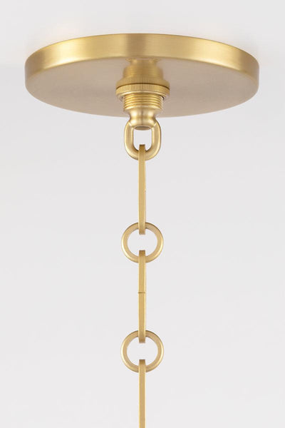 Steel with Opal Glass Shade Pendant - LV LIGHTING