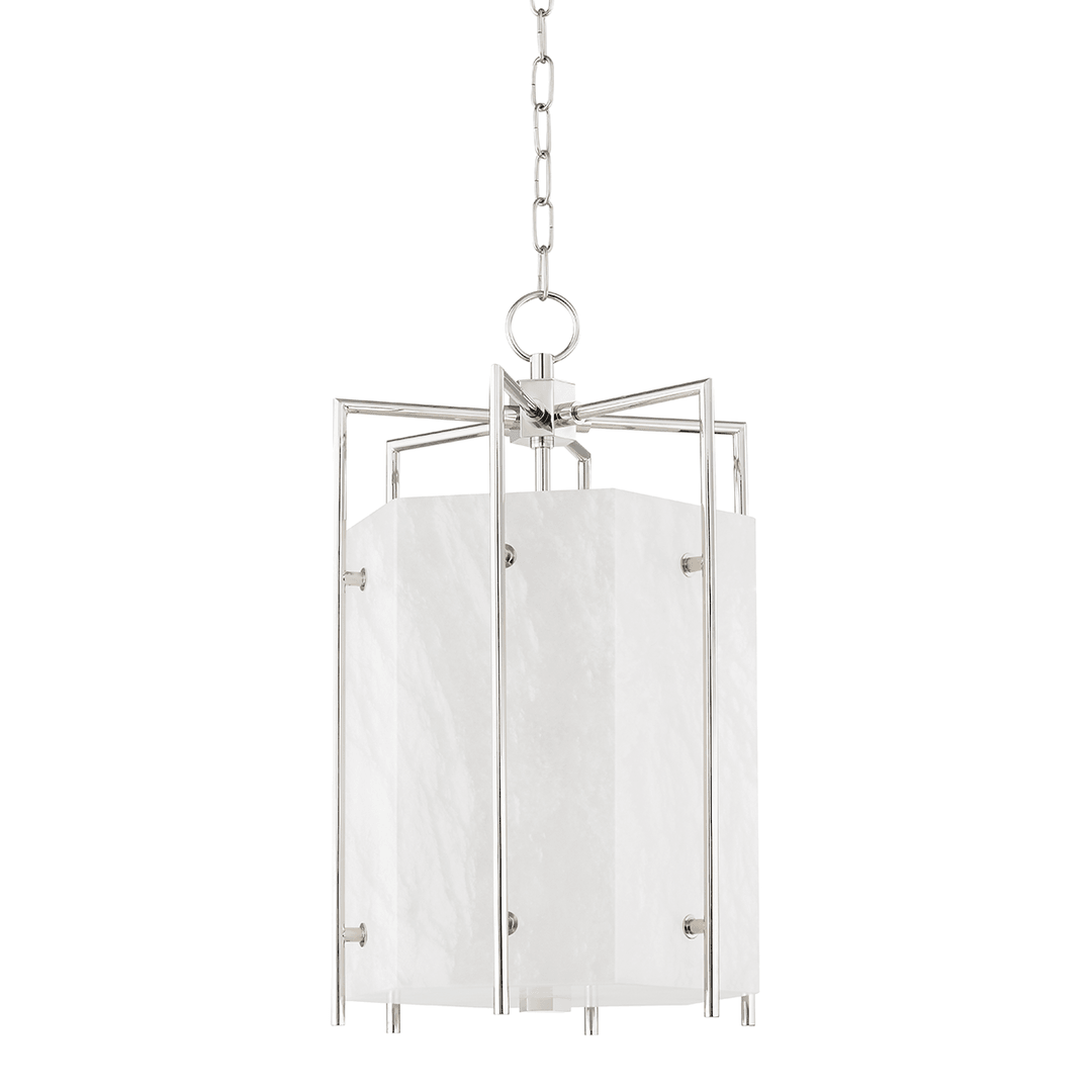 Steel Frame with Spanish Alabster Shade Pendant - LV LIGHTING