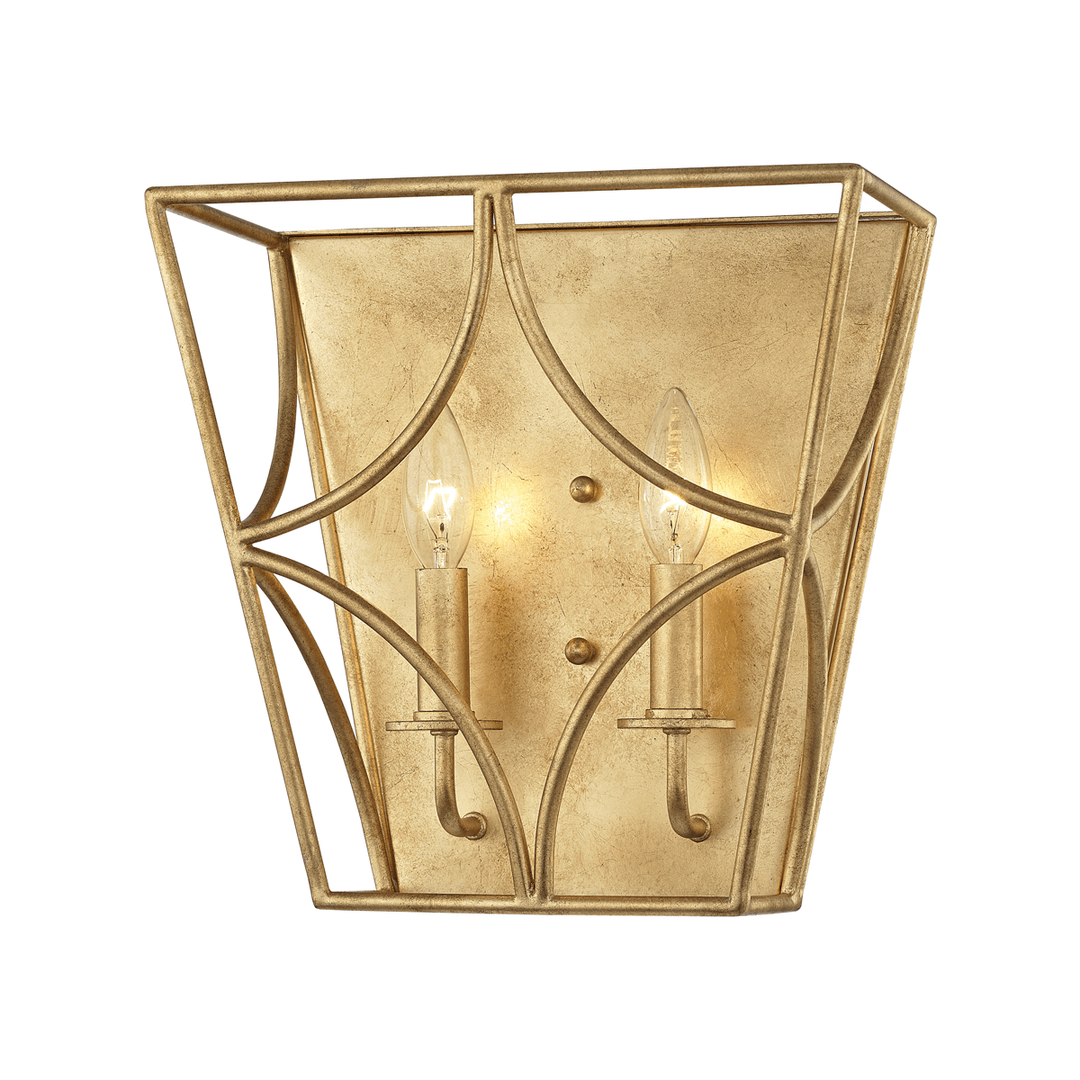 Gold Leaf with Open Air Frame Wall Sconce - LV LIGHTING