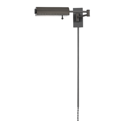 Steel with Adjustable Arm Picture Light Plug In Wall Sconce