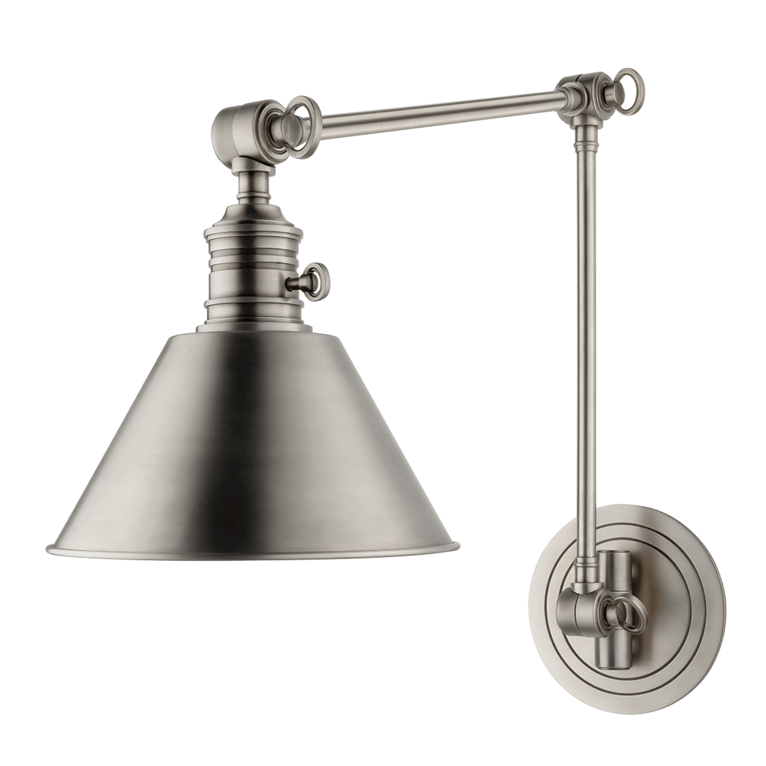 Steel Adjustable Arm Cone Shade Wall Sconce - LV LIGHTING