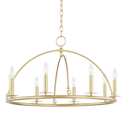 Steel Half Orbit Frame Chandelier