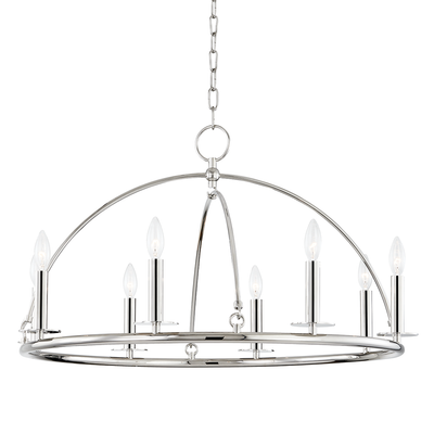 Steel Half Orbit Frame Chandelier