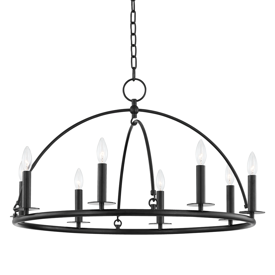 Steel Half Orbit Frame Chandelier