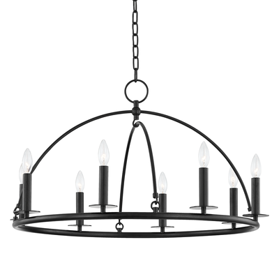 Steel Half Orbit Frame Chandelier