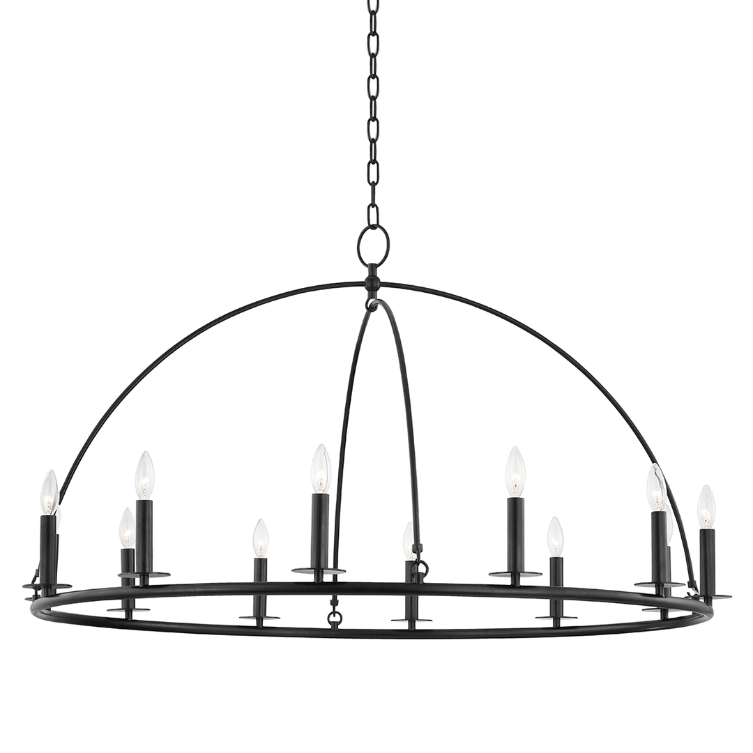 Steel Half Orbit Frame Chandelier