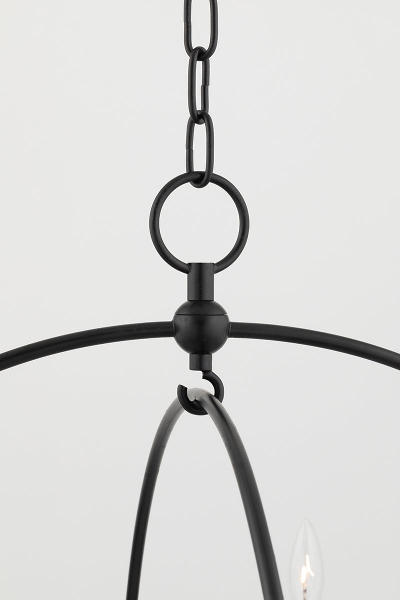 Steel Half Orbit Frame Chandelier