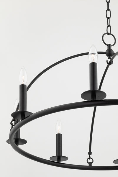 Steel Half Orbit Frame Chandelier