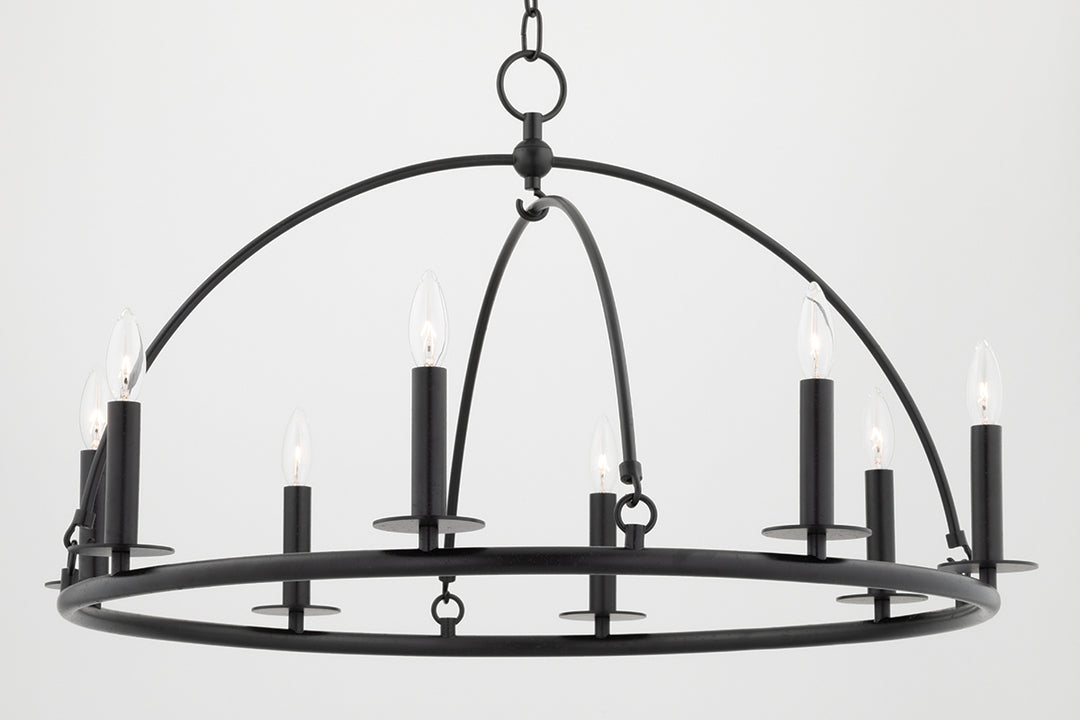 Steel Half Orbit Frame Chandelier