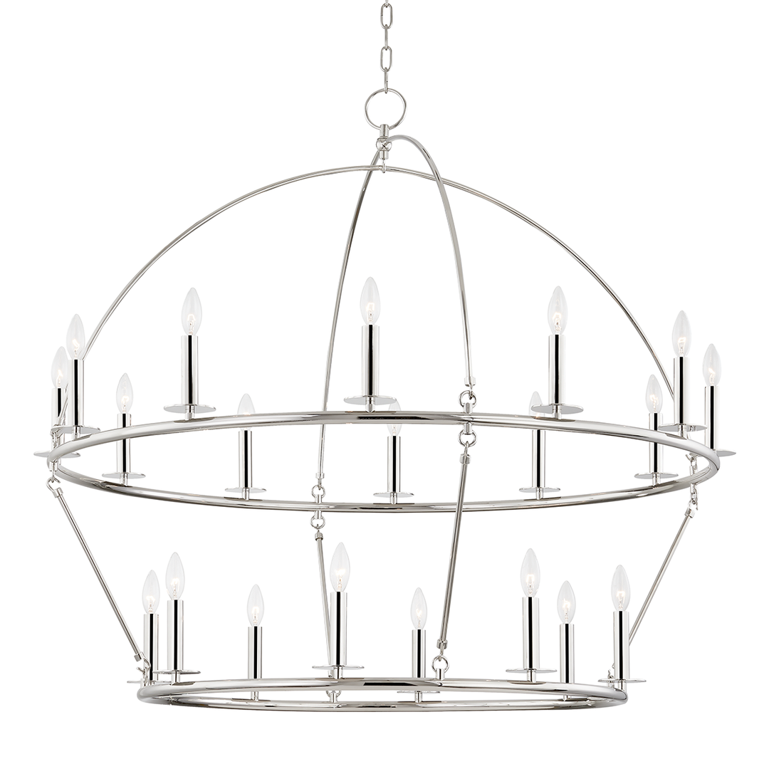 Steel with Arch Frame 2 Tier Chandelier