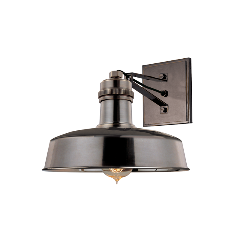 Steel Frame and Shade Wall Sconce