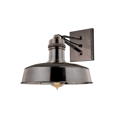 Steel Frame and Shade Wall Sconce