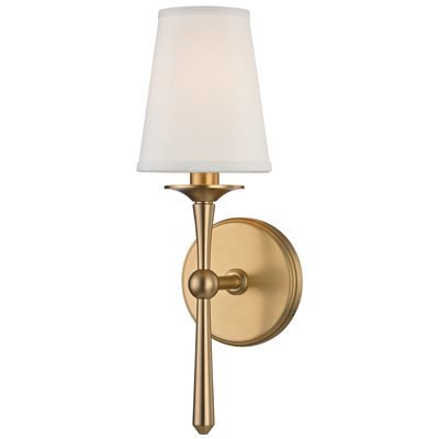Steel Rod with Fabric Shade Wall Sconce