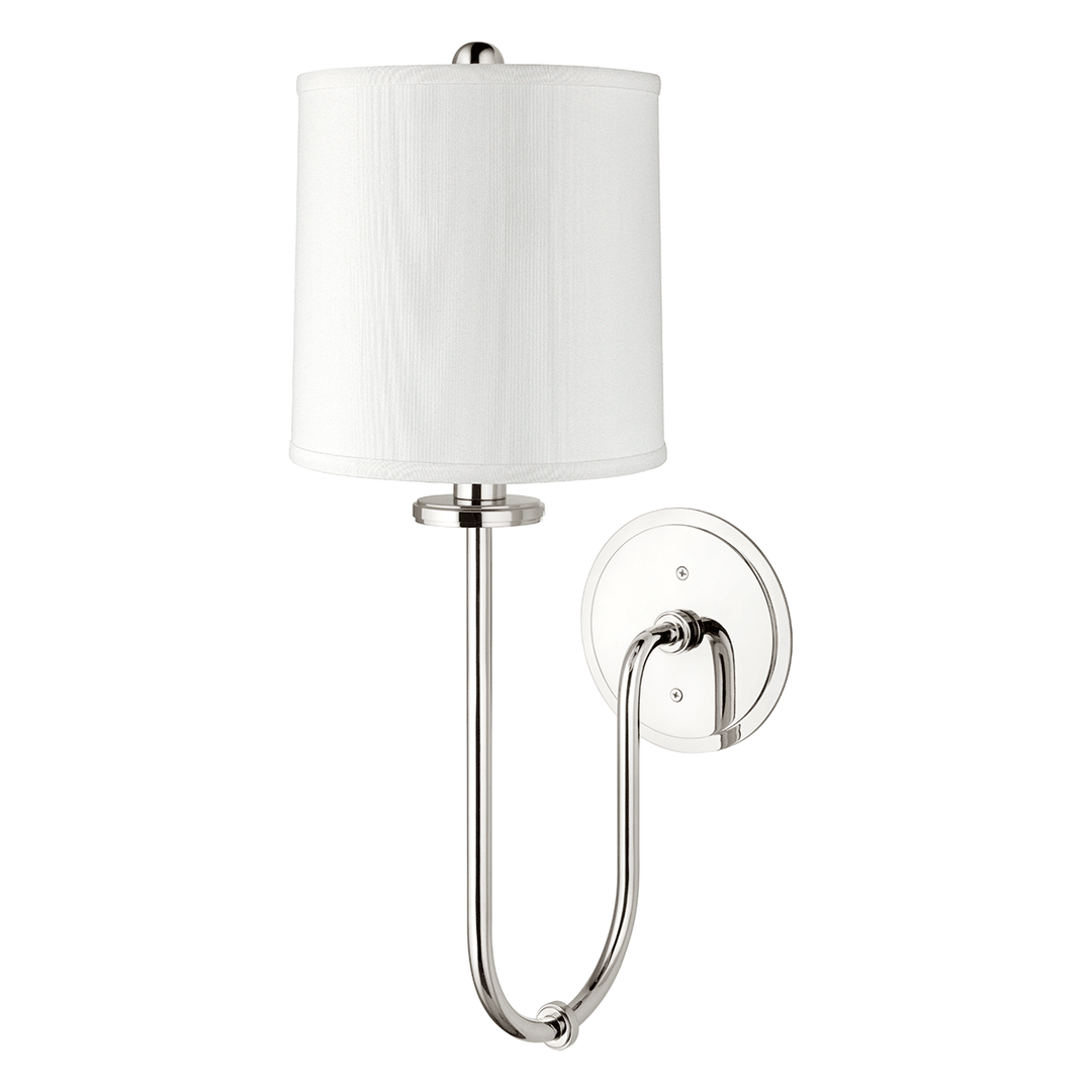 Steel Arch Arm with Fabric Shade Wall Sconce - LV LIGHTING