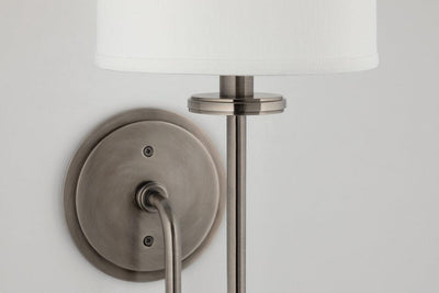 Steel Arch Arm with Fabric Shade Wall Sconce - LV LIGHTING