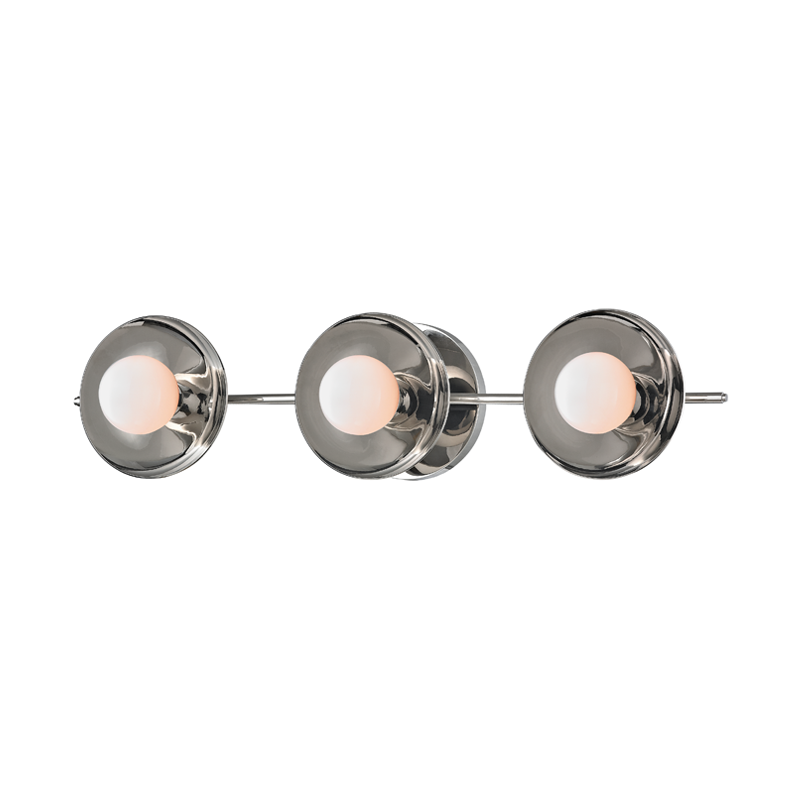 Steel Round Plate Vanity Light