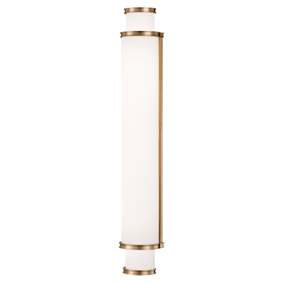 LED Steel Frame with Cylindrical Opal Matte Glass Shade Wall Sconce - LV LIGHTING