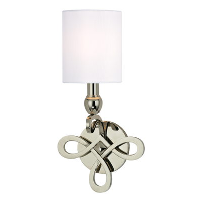 Steel Knots Arms with Fabric Shade Wall Sconce