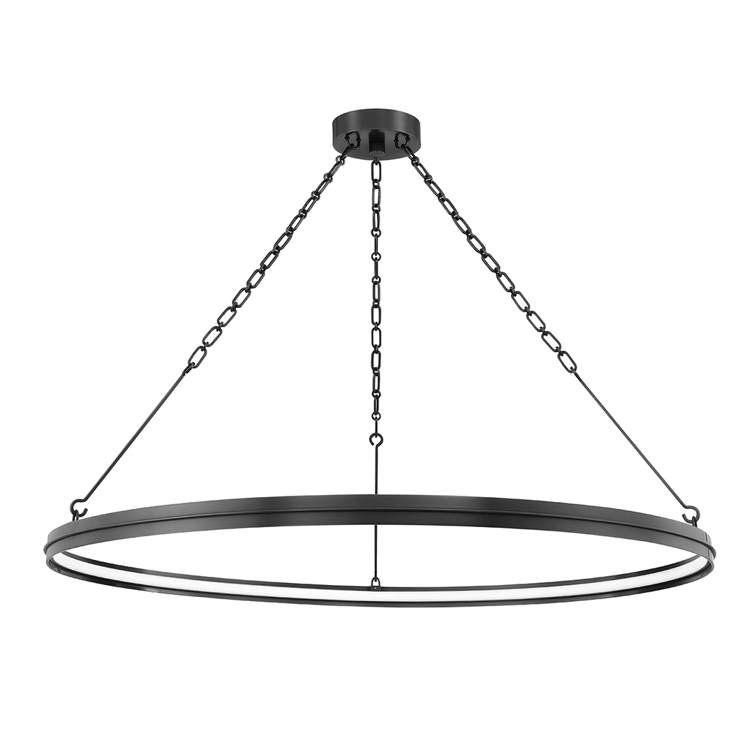 LED Ring with Matte Glass Diffuser Chandelier - LV LIGHTING
