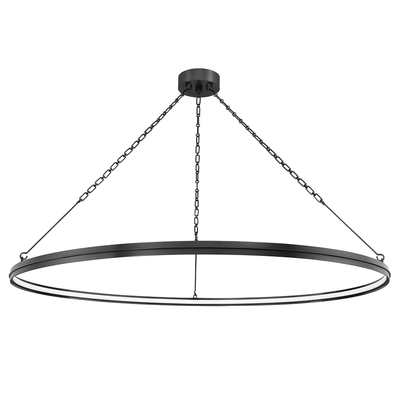 LED Ring with Matte Glass Diffuser Chandelier - LV LIGHTING