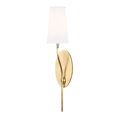 Steel Curve Arm with Fabric Shade Wall Sconce