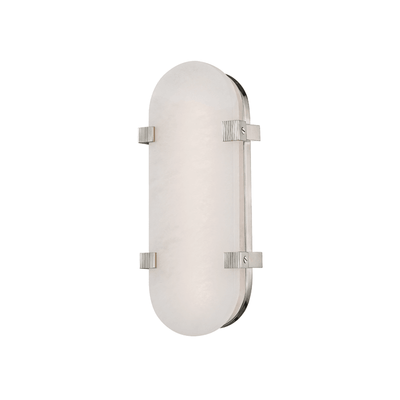 LED Steel Frame with Alabaster Shade Wall Sconce - LV LIGHTING