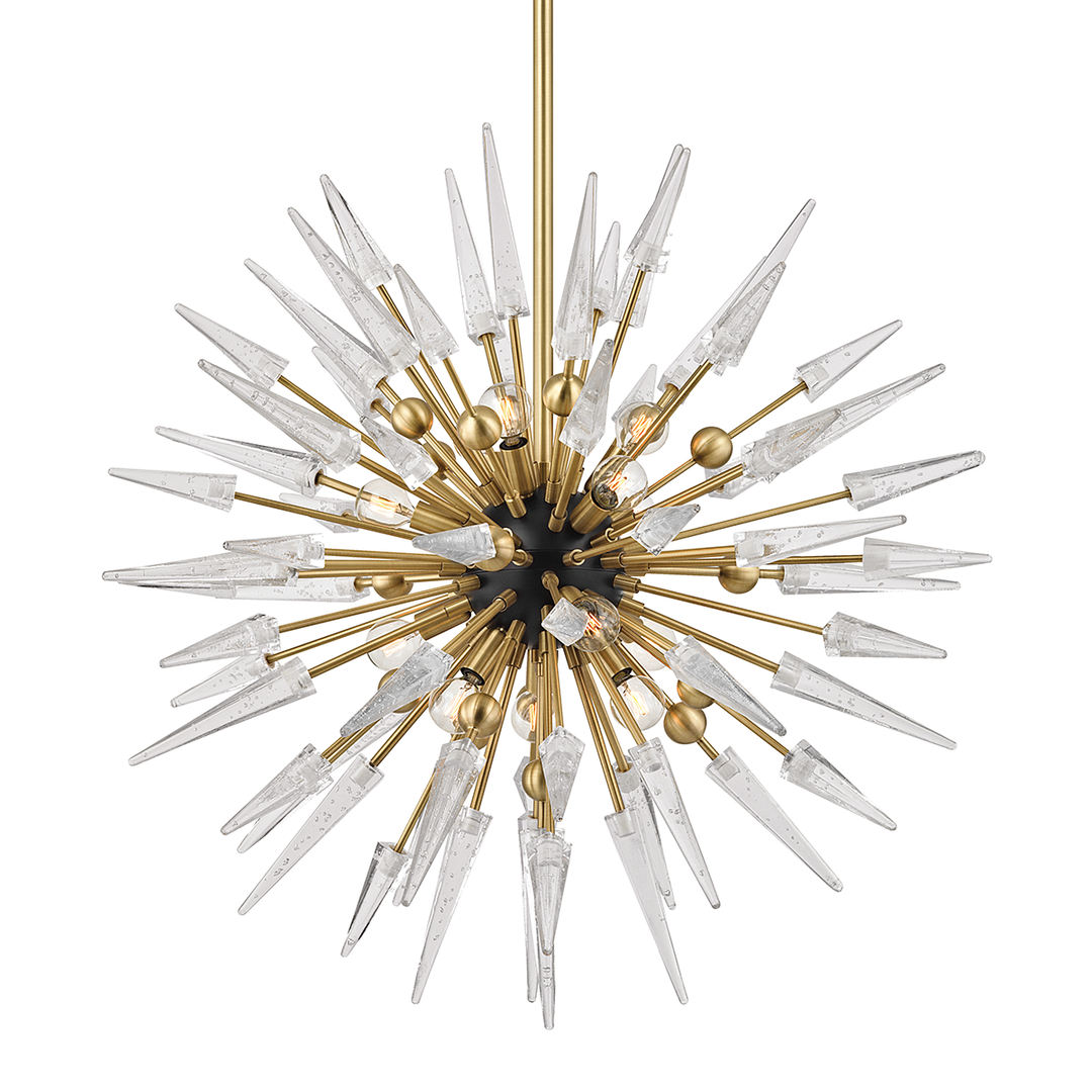 Steel with Javelin Icy Spikes Chandelier