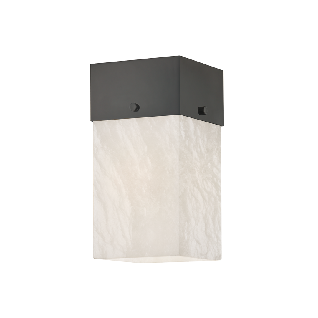 Steel Frame with Rectangular Alabaster Shade Wall Sconce