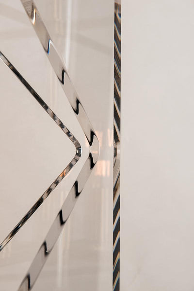 Steel Arm with Acrylic Cube Pendant - LV LIGHTING