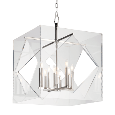 Steel Arm with Acrylic Cube Chandelier - LV LIGHTING