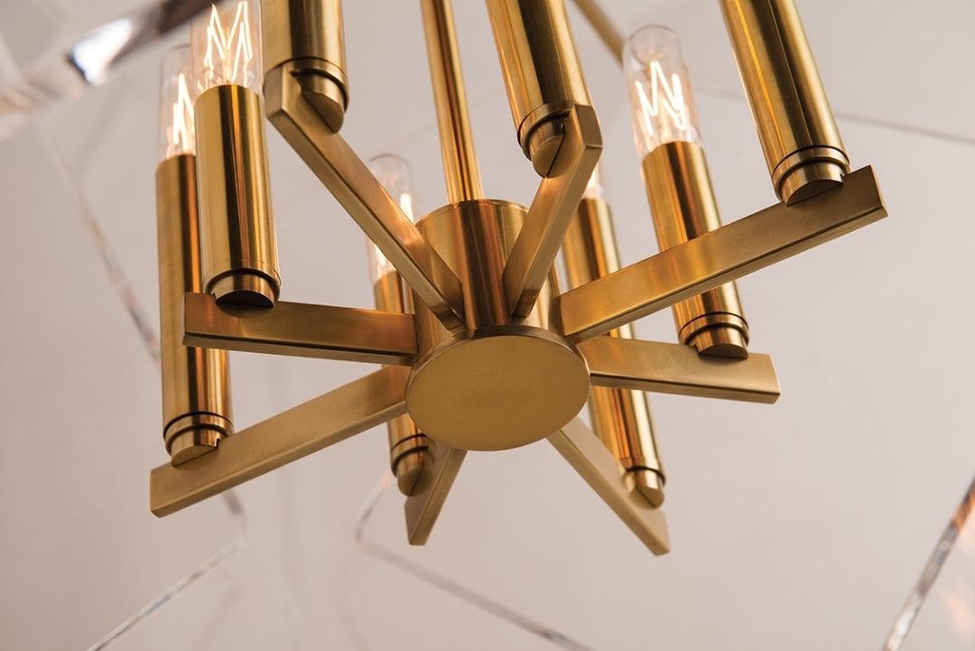 Steel Arm with Acrylic Cube Chandelier - LV LIGHTING