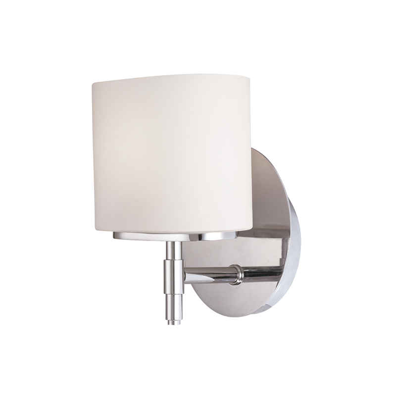 Steel Frame with Opal Matte Glass Shade Wall Sconce