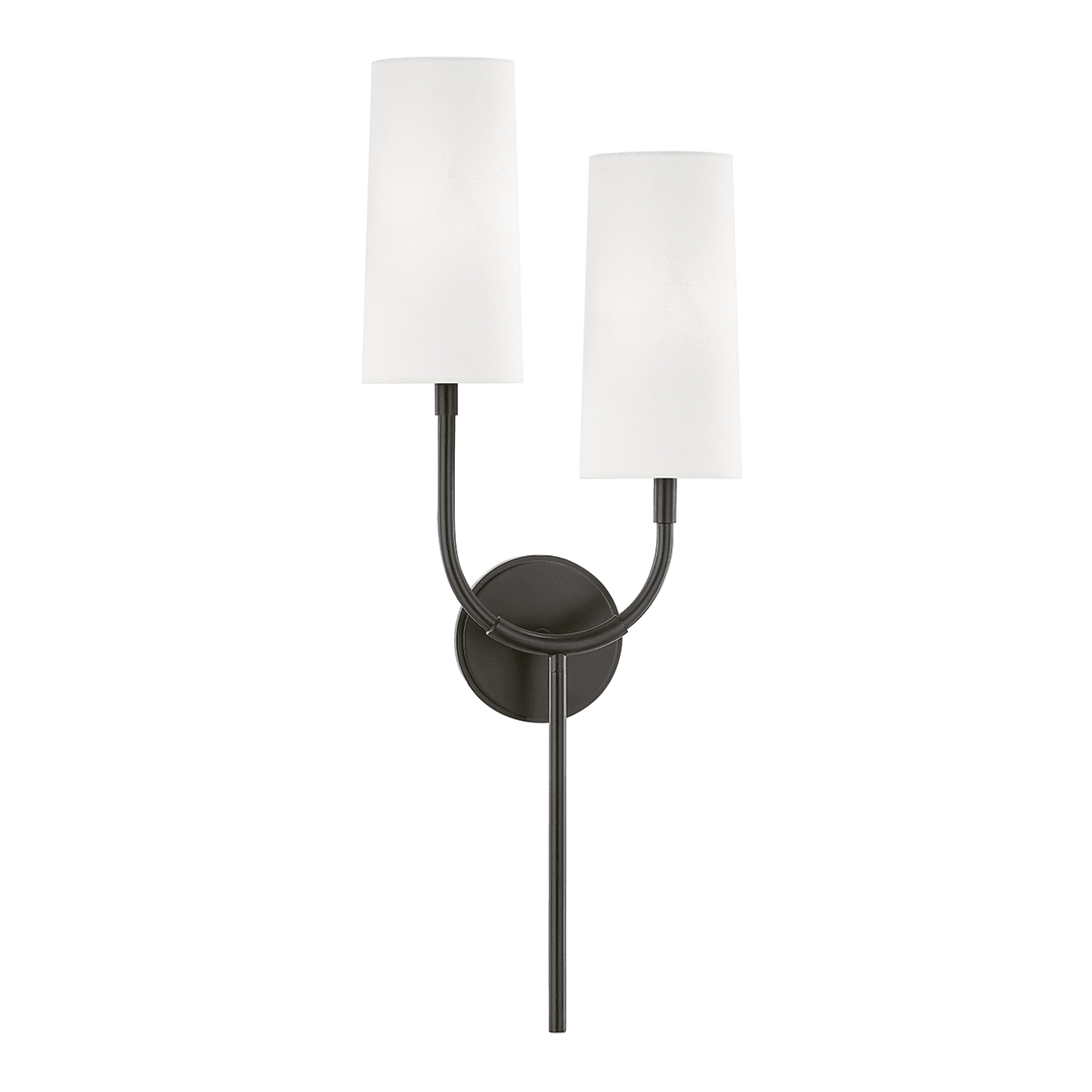 Steel Arch Arms with Fabric Shade Wall Sconce - LV LIGHTING