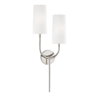 Steel Arch Arms with Fabric Shade Wall Sconce - LV LIGHTING