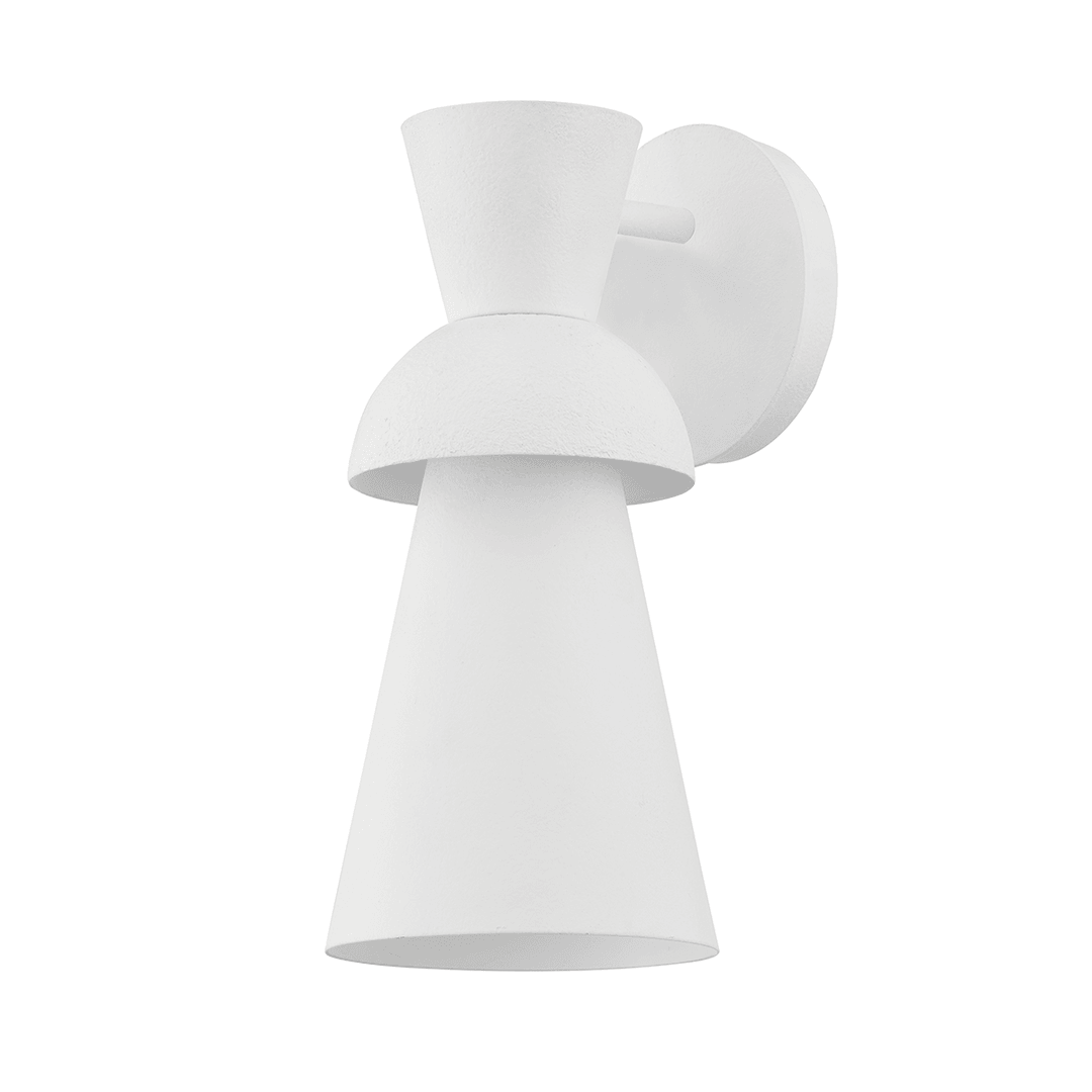 Gesso White Conical Shade Wall Sconce - LV LIGHTING