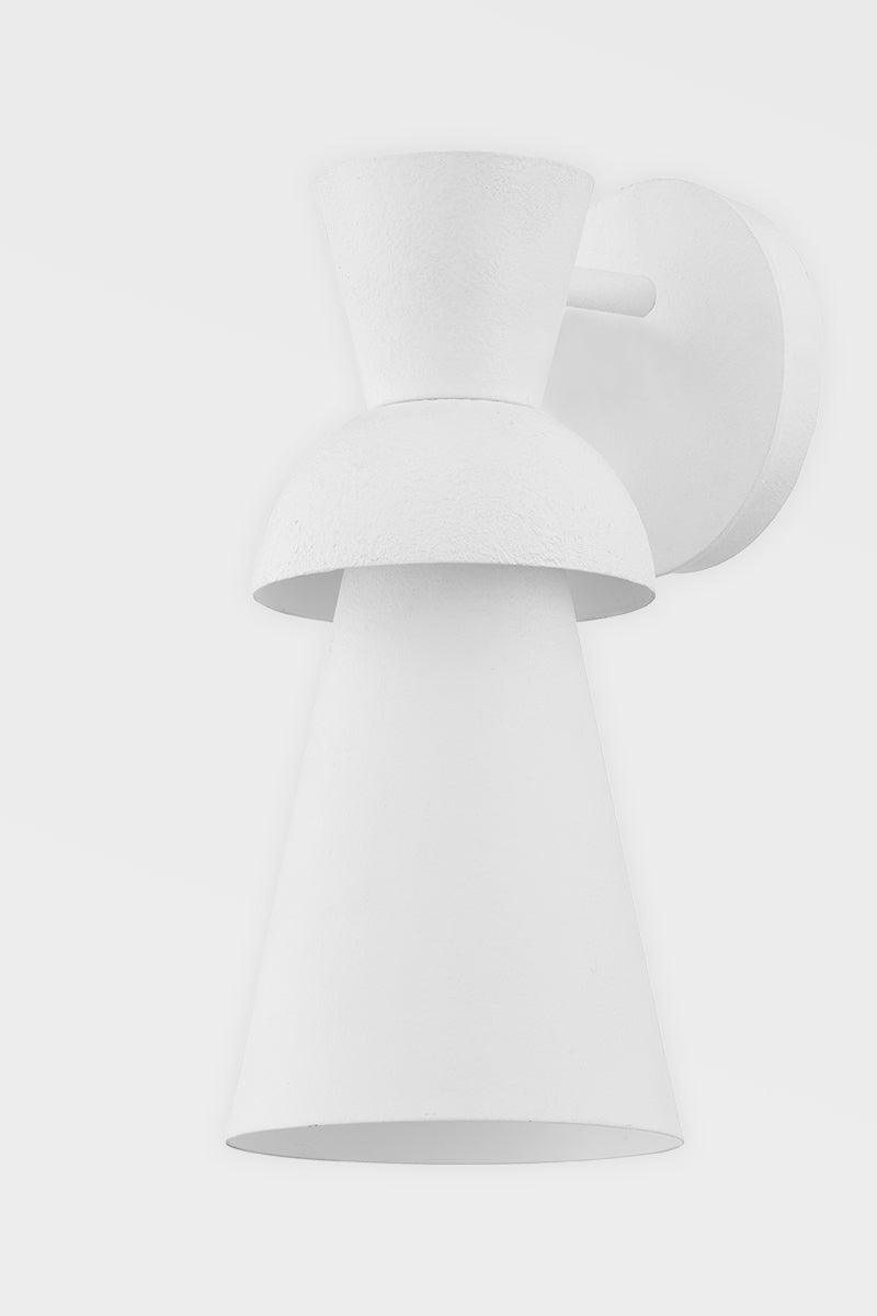 Gesso White Conical Shade Wall Sconce - LV LIGHTING