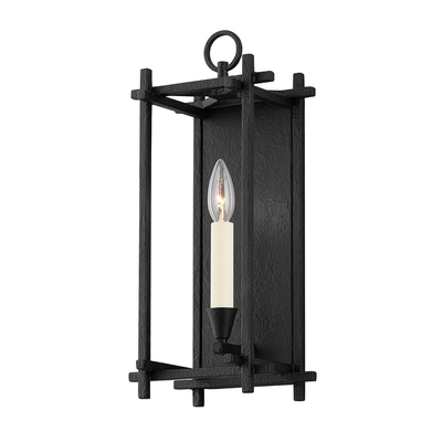 Steel Open Air Rectangular Frame Wall Sconce