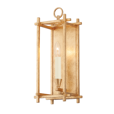 Steel Open Air Rectangular Frame Wall Sconce