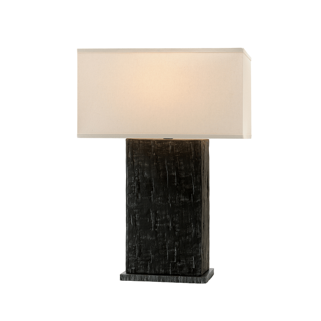 Anthracite Base with Fabric Shade Table Lamp - LV LIGHTING