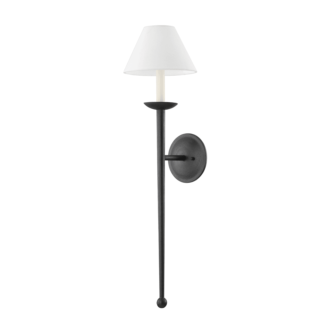 Forged Iron Arms with Fabric Wall Sconce - LV LIGHTING