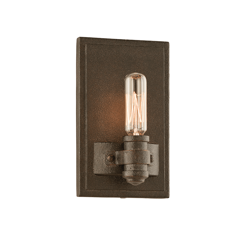 Shipyard Bronze Rectangular Frame Wall Sconce - LV LIGHTING