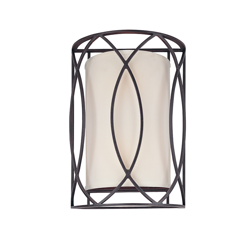 Steel Frame with Fabric Shade Wall Sconce