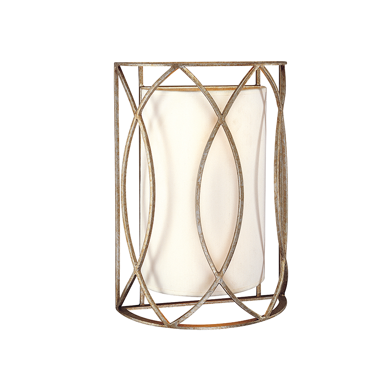 Steel Frame with Fabric Shade Wall Sconce