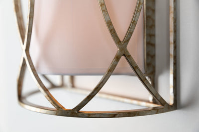 Steel Frame with Fabric Shade Wall Sconce