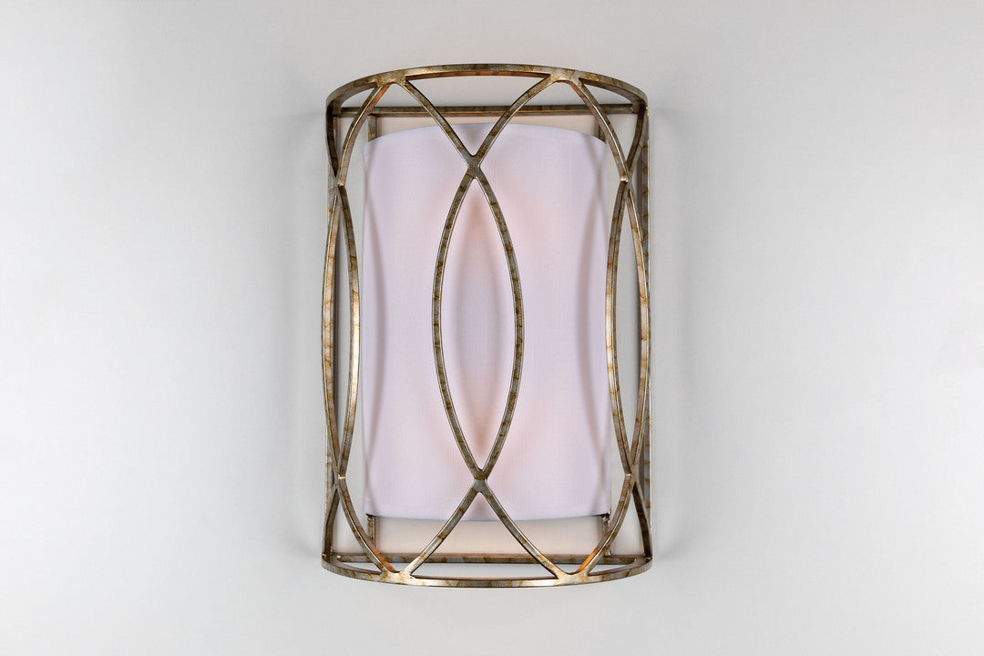 Steel Frame with Fabric Shade Wall Sconce